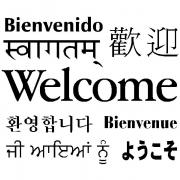 multilanguage welcome